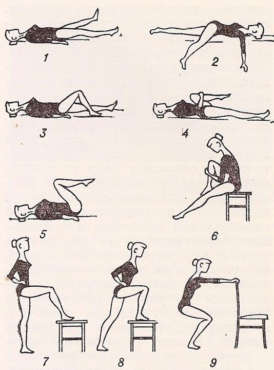 Thérapie par l'exercice pour l'arthrose de l'articulation de la hanche. 